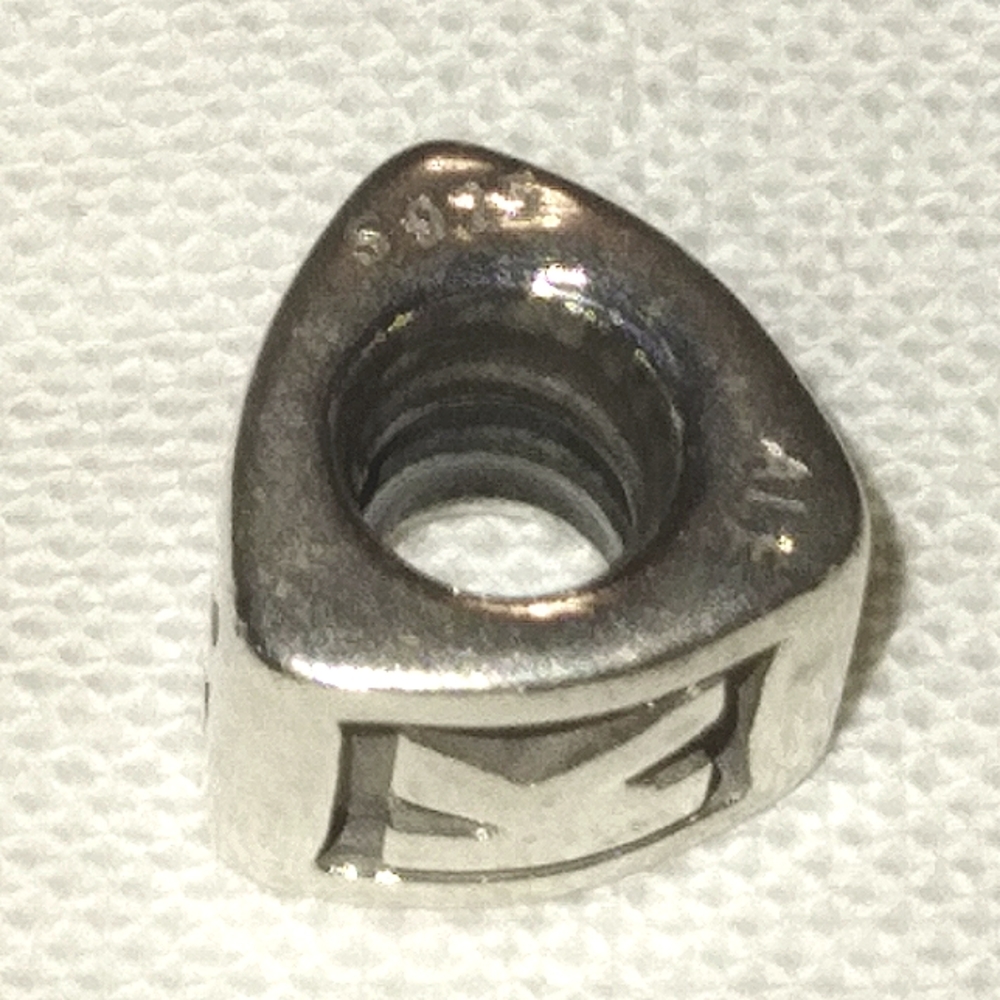 Pandora Sterling Silver Letter "K" Charm - Picture 2 of 4
